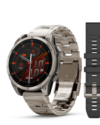 010-02904-40 FENIX 8 47MM,AMOLED,SAPH,TI/BARE/GRAPHITE W/TIBAND,