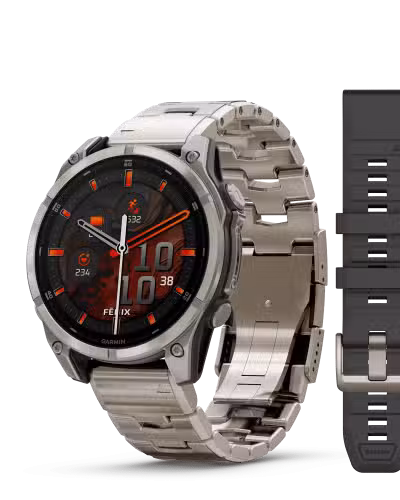 010-02904-40 FENIX 8 47MM,AMOLED,SAPH,TI/BARE/GRAPHITE W/TIBAND,