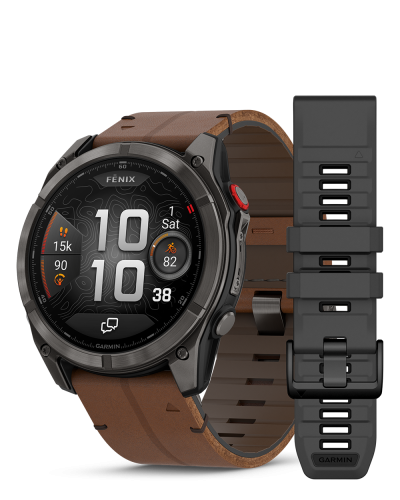 010-03199-40 FENIX 8 PRO, LTE, 51MM,SAPH,CRBNGRYTI,BLK/CHSNT LTH