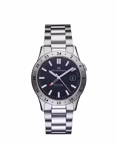 Sjöö Sandström Royal Steel Worldtimer 36mm - 020449