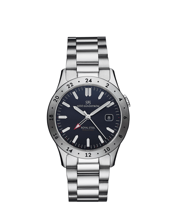 Sjöö Sandström Royal Steel Worldtimer 36mm - 020449
