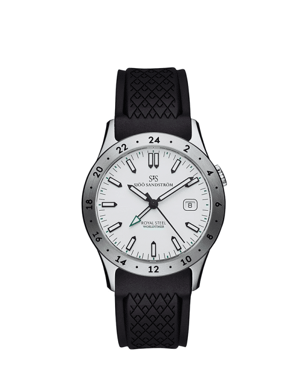 Sjöö Sandström Royal Steel Worldtimer 36mm - 020586
