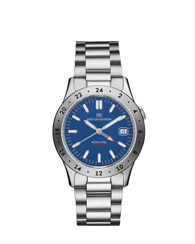 Sjöö Sandström Royal Steel Worldtimer 36mm - 020630