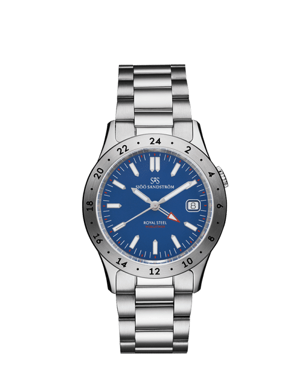 Sjöö Sandström Royal Steel Worldtimer 36mm - 020630