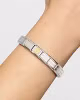 Nomination Charm, Composable Link, Letter D in bonded yellow gold - Bilde 2