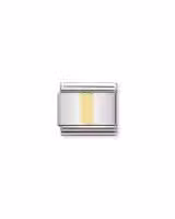 Nomination Charm, Composable Link, Letter I in bonded yellow gold