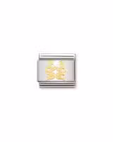 Nomination Charm, Composable Link, Gemini in bonded yellow gold