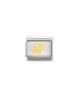 Nomination Charm, Composable Link, Leo in bonded yellow gold