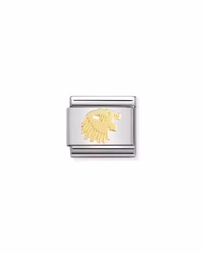 Nomination Charm, Composable Link, Leo in bonded yellow gold