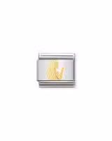 Nomination Charm, Composable Link, Virgo in bonded yellow gold