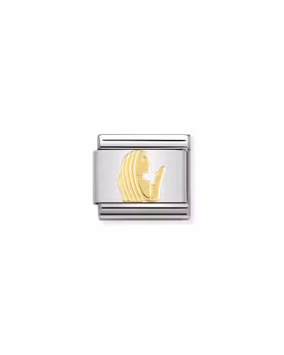 Nomination Charm, Composable Link, Virgo in bonded yellow gold