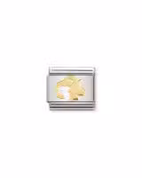Nomination Charm, Composable Link, Capricorn in bonded yellow gold