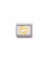 Nomination Charm, Composable Link, Pisces in bonded yellow gold