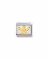 Nomination Charm, Composable Link, Angel in bonded yellow gold