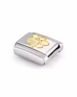 Nomination Charm, Composable Link, Paw Print, etched detail - Bilde 2