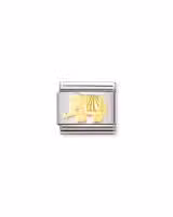 Nomination Charm, Composable Link, Elephant, etched detail