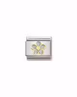 Nomination Charm, Composable Link, Glitter Flower