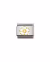 Nomination Charm, Composable Link, Flower with Smile