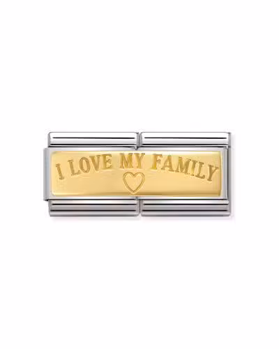 Nomination Composable Classic Double Link I Love My Family