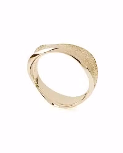 Van Bergen - Tide ring i gult gull