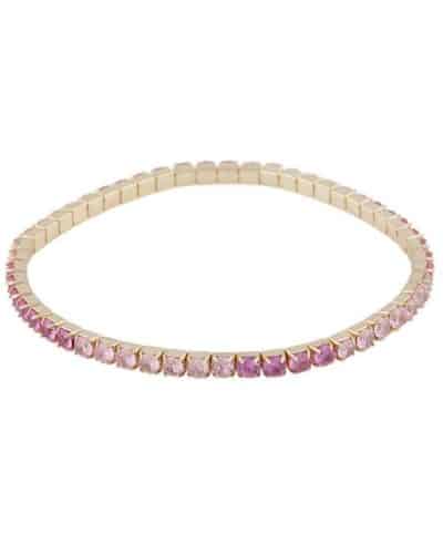 Snö of Sweden Meadow elastisk armbånd g/fuksia mix - M/L
