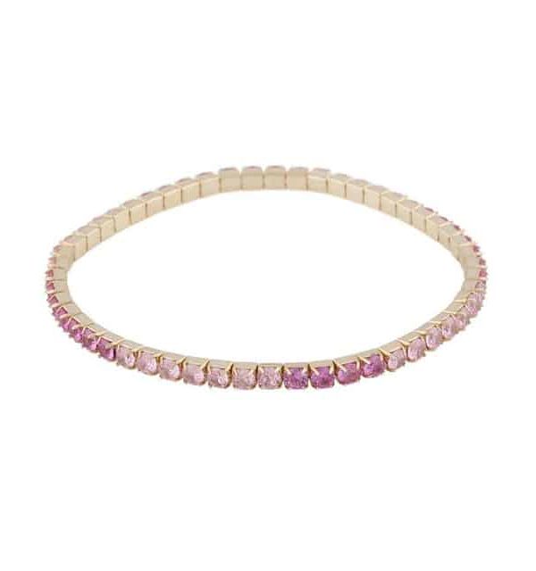 Snö of Sweden Meadow elastisk armbånd g/fuksia mix - M/L