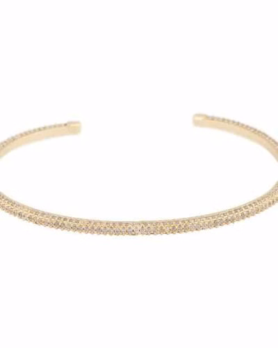 Snö of Sweden Naomi smalt armbånd med stein g/klar - Onesize