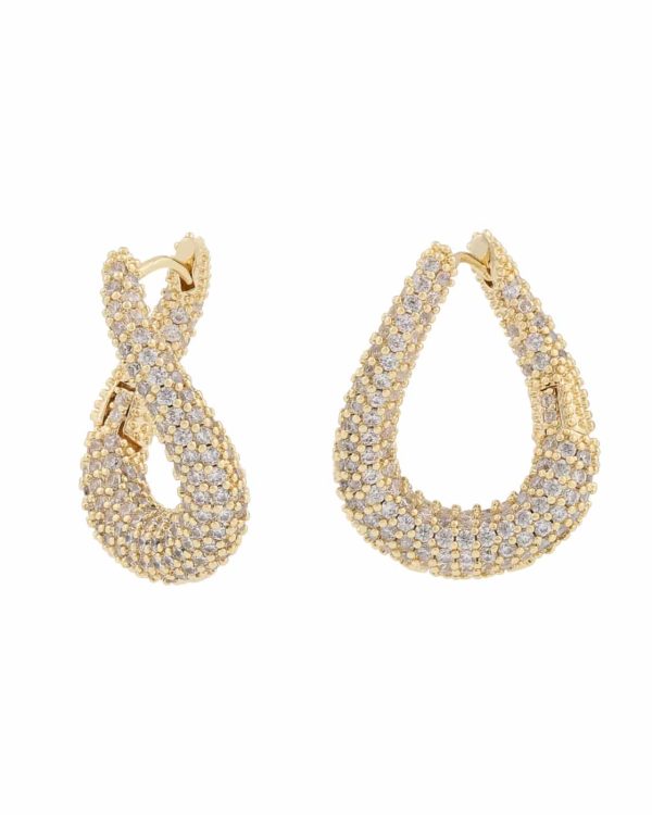 Snö of Sweden Naomi uregelmessige ring-øreringer