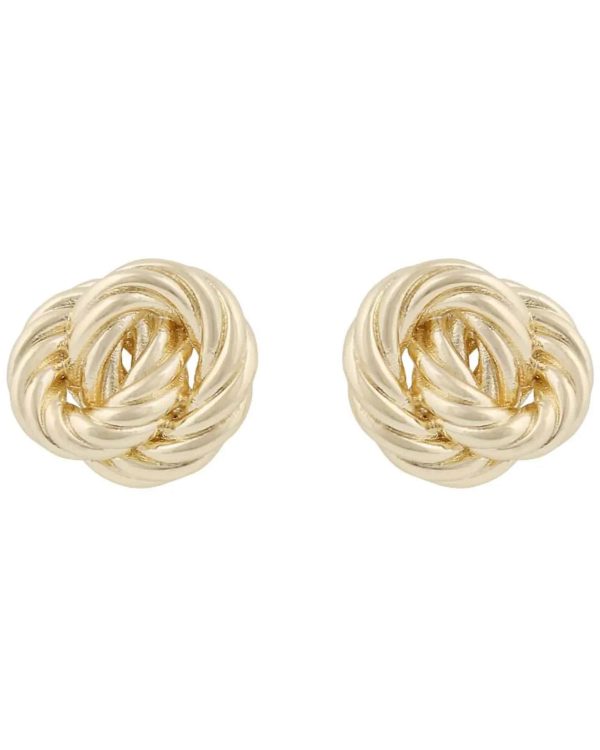 Snö of Sweden Row øredobber i forgylt messing