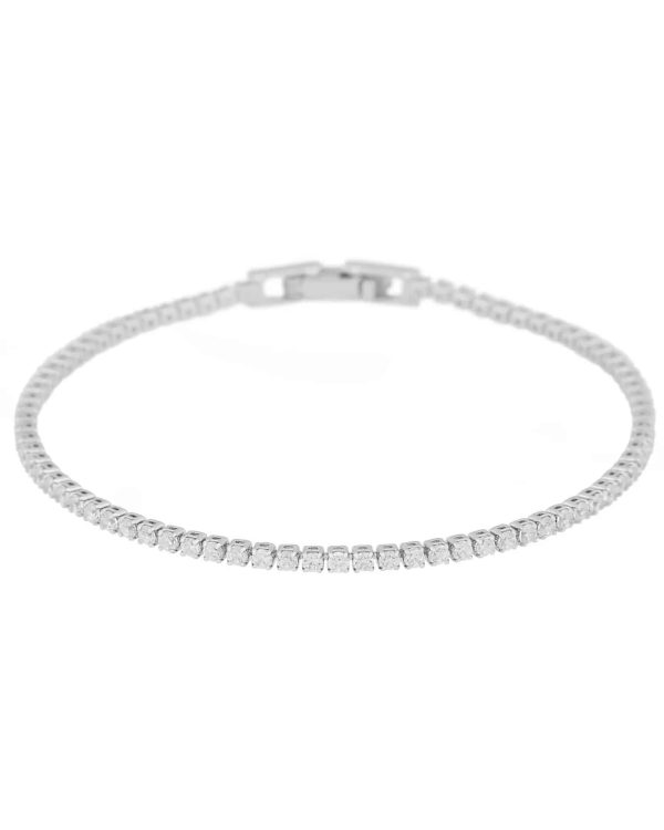 Snö of Sweden Sally armbånd i forsølvet messing med zirkonia