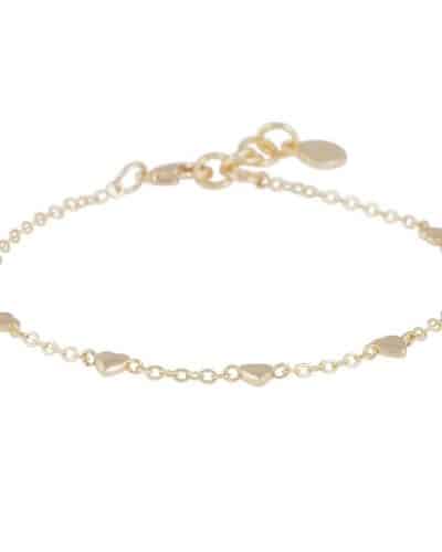 Snö of Sweden Lovely Small Hearts kjede-armbånd, plain