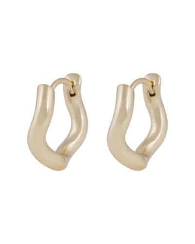 Snö of Sweden Essential Curve ring-øreringer, plain, g - Onesize