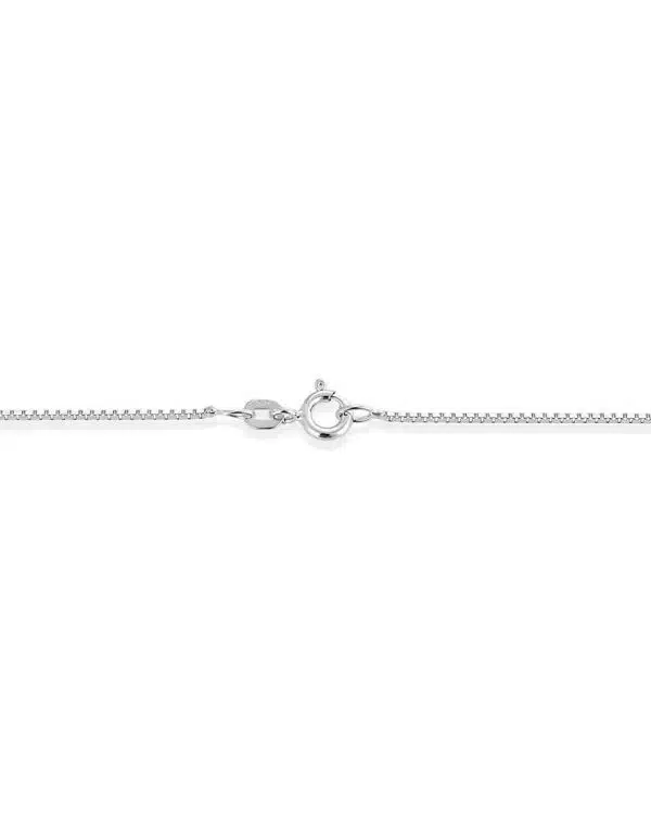 Veneziansk Kjede Hvitt Gull (0.9mm)