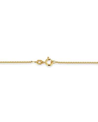 Anhengskjede i forgylt sølv, Anker rund (0.9 mm - 50 cm)