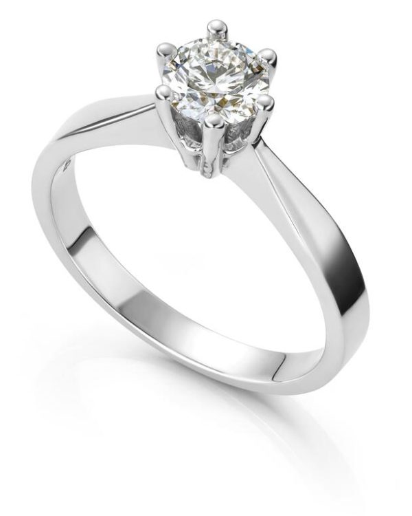 Ring Margrete 0,40 ct WSI Hvitt gull - 1611640WHV/54