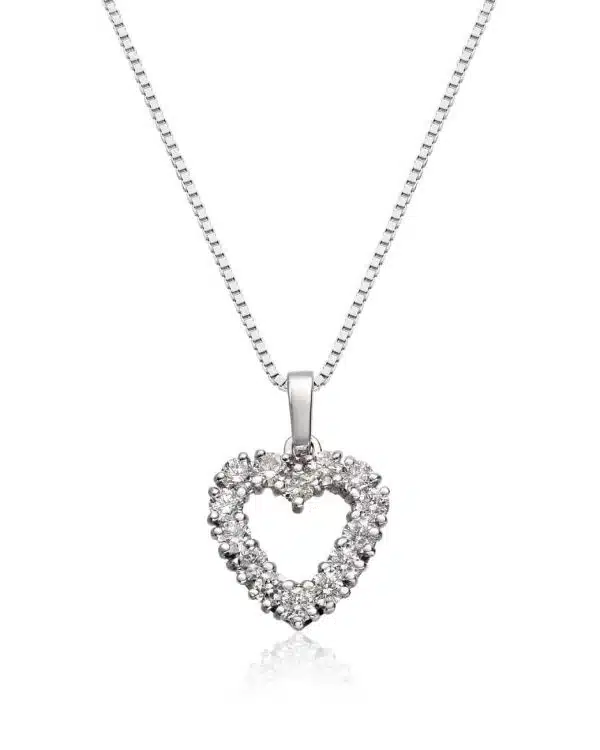 16676100TWHV ANHENG HJERTE 1,00CT TWSI HV 585