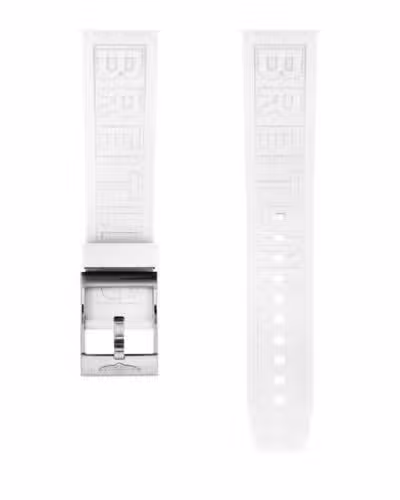 BREITLING WHITE DIVER PRO RUBBER STRAP - 22-20 MM