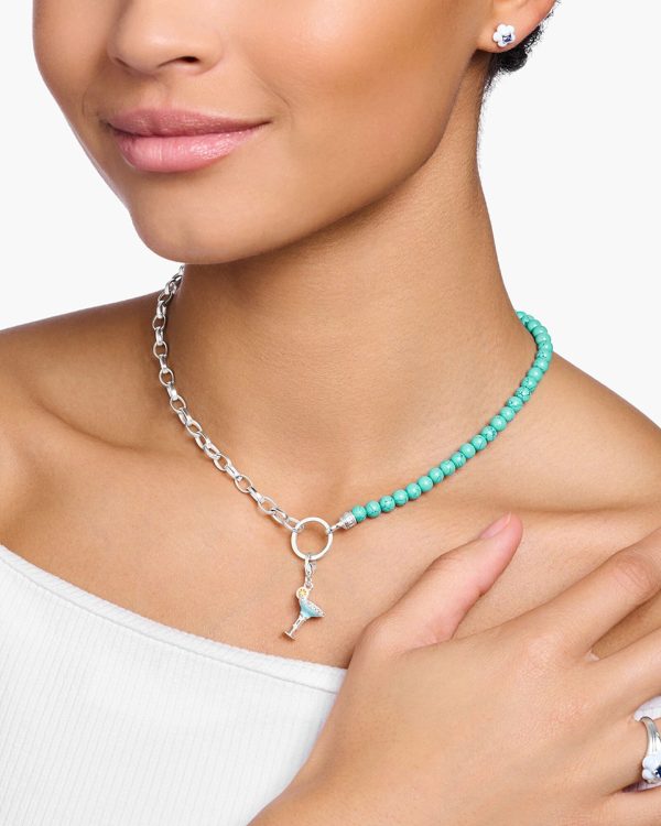 Alternative view of Thomas Sabo Charm pendant blue cocktail glass silver