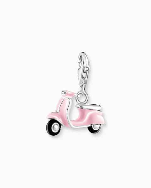 Thomas Sabo Charm pendant pink scooter silver