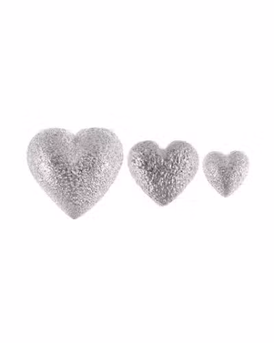 Van Bergen - Golden / Love Heart Ørepynt i hvitt gull (M)