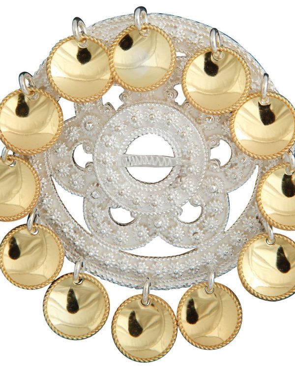 Liten slangesølje med lauv - 7cm - 1845