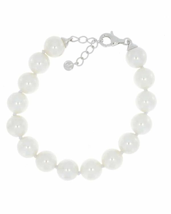 240036 GULLDIA GD BRUD PERLEARMBÅND 10MM, 18,5+3