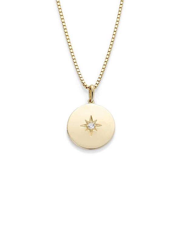GD 1370 Shine anheng i gull med zirkonia, 45cm kjede