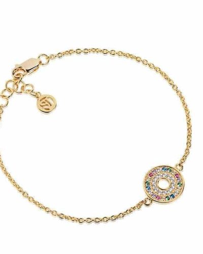 Sif Jakobs - Bracelet Valiano - 18K Gold Plated With Multicoloured Zirconia