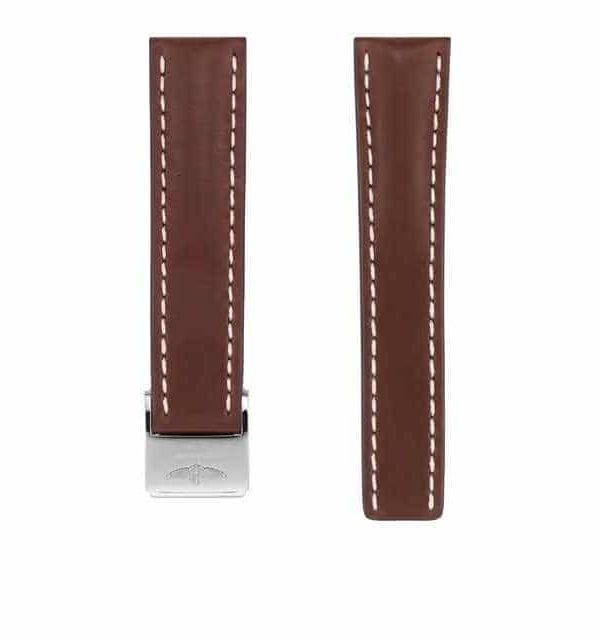 BREITLING BROWN LEATHER CALFSKIN 20-18 MM