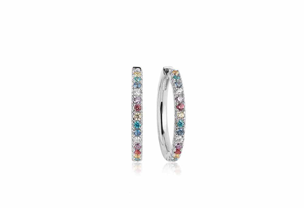 Sif Jakobs - Earrings Ellera Grande With Multicoloured Zirconia