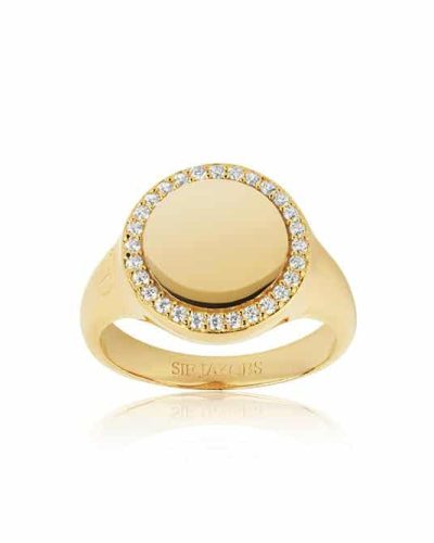 R11583-CZ(YG)-56 FOLLINA GRANDE RING