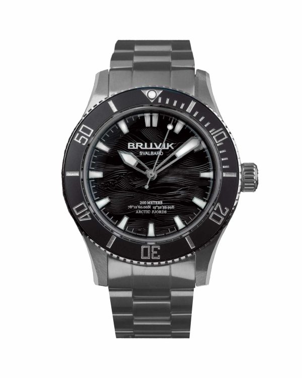 Bruvik Svalbard Arctic Fjords - Black Wave