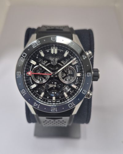 TAG Heuer Carrera Chronograph Twin-Time 45 mm – Steel & Ceramic