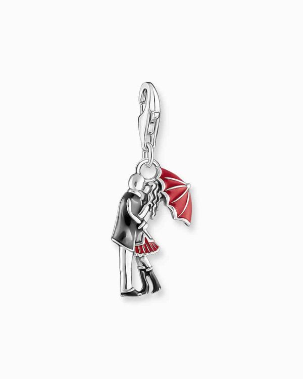 Thomas Sabo Silver charm pendant with kissing couple